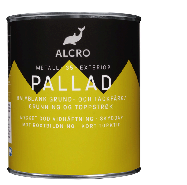 Pallad Halvblank Grund och Täckfärg